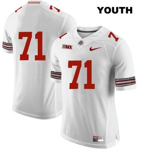 Youth NCAA Ohio State Buckeyes Josh Myers #71 College Stitched No Name Authentic Nike White Football Jersey SD20H10YQ